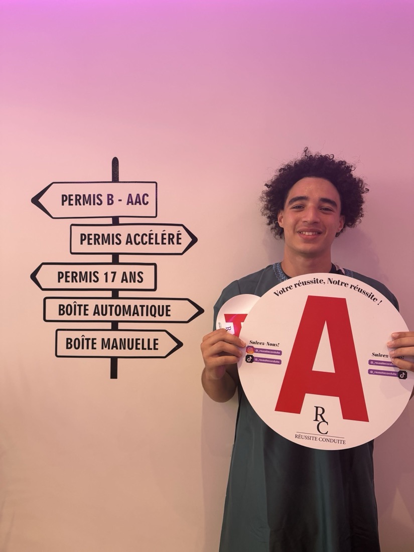 Élève reçu au permis - Réussite Conduite